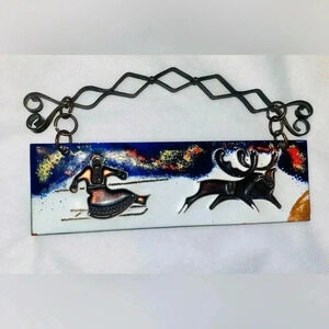 ❄️Vintage USSR Siberian First Nation motives  art - wall decor ( 1977)❄️